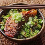 Grilled Miso Salmon Don