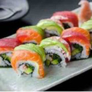 Rainbow Sushi Roll (8 Pcs)