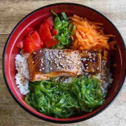 Teriyaki Salmon Don